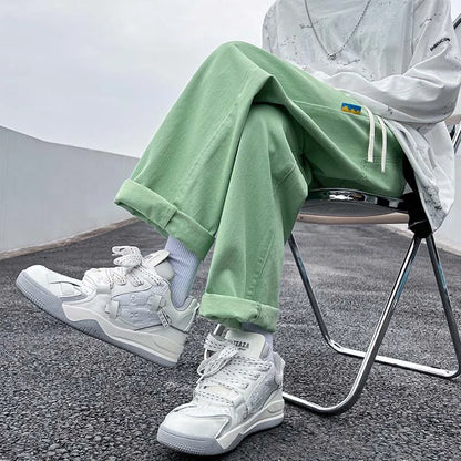 saferido Men Japanese Streetwear 6 Colors Solid Sweatpants Man Black Joggers Pants Male Korean Hip Hop Harajuku Track Pants