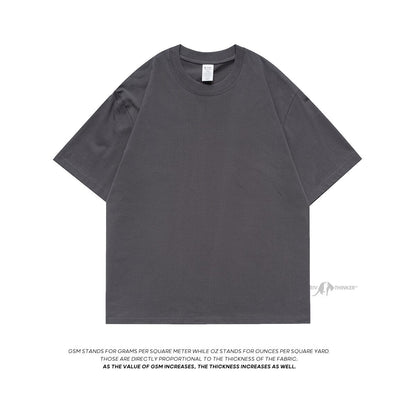100% Cotton Men's T shirts  Summer Solid Color Casual Short Sleeve Tees For Man Basic T-shirt Couple Male Tees Tops