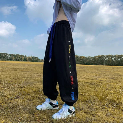saferido Male Trousers Wide Polyester Men's Casual Pants Cropped Xxxl Cheap Harajuku Fashion Original Clothing 2024 Baggy Vintage Classic