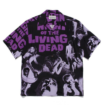 Leopard Print Wacko Maria High Quality Men Women Streetwear Casual Short Shirt Japan