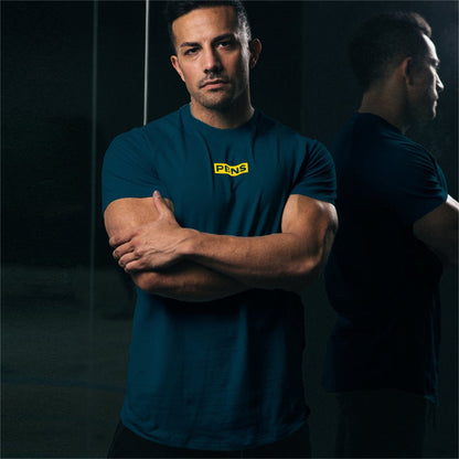 Men's Sports T-shirt Fashion Classic Tight-fitting Breathable Sweat-absorbing Quick-drying Fitness Advanced Outdoor Short Sleeve