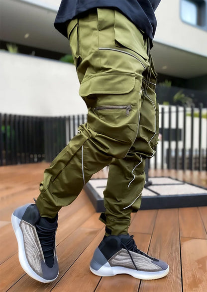 saferido Europe And America Personality Tide Brand Loose Multi-pocket Leisure Cargo Pants Men's Summer Cotton Men's Trousers
