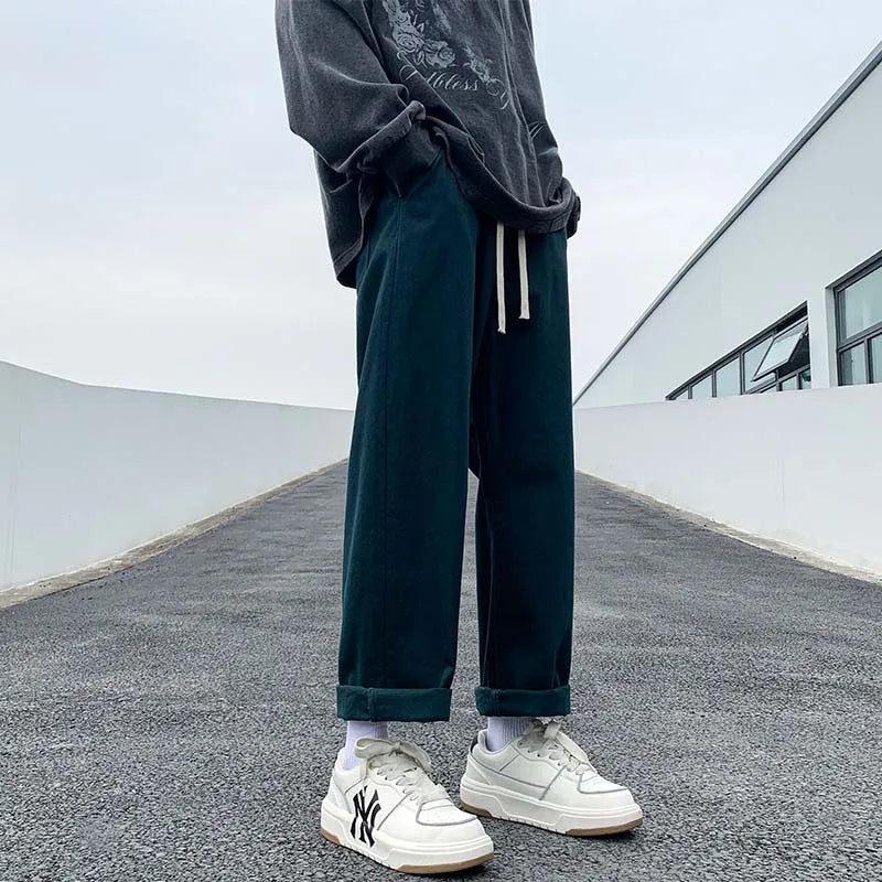 saferido Men Japanese Streetwear 6 Colors Solid Sweatpants Man Black Joggers Pants Male Korean Hip Hop Harajuku Track Pants