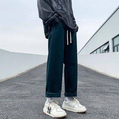 saferido Men Japanese Streetwear 6 Colors Solid Sweatpants Man Black Joggers Pants Male Korean Hip Hop Harajuku Track Pants