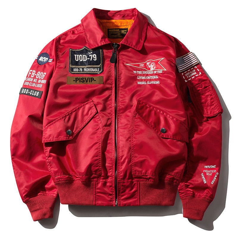 Spring Autumn Bomber Baseball Jackets Mens Outdoor Casual Pattern Letter Embroidery Loose Motorcycle Pilot Coats Male Streetwear