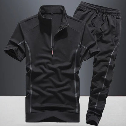 Top Pants Sets Man Polyester T Shirt Slim Fit Sports Suits Cotton Essential Fashion Tracksuit Cheap Young La Kpop Men's Clothing