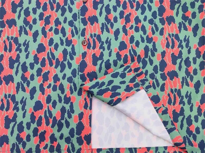 Leopard Print Wacko Maria High Quality Men Women Streetwear Casual Short Shirt Japan