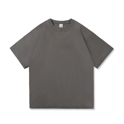 Men Oversized Graphic Solid T Shirts Colorfuls 100% Cotton  Mens White Classical Tee Male Short Sleeve O-Neck Tops