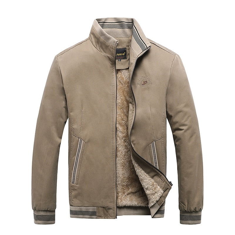 Men Winter Jacket Cotton Tactical Fleece Warm Bomber Jacket Male Green Vintage Military Coat Autumn High Quality Casual