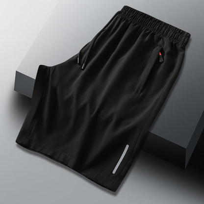 Men's Sports Casual Shorts  Spring and Summer New Ice Silk Quick Dry Loose Basketball Pants Personality Fashion Beach Pants