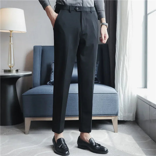 Men Dress Pants Autumn New Slim Fit Casual Pantalon Homme Wedding Party Formal Suit Trousers Men Clothing Oversized 28-42