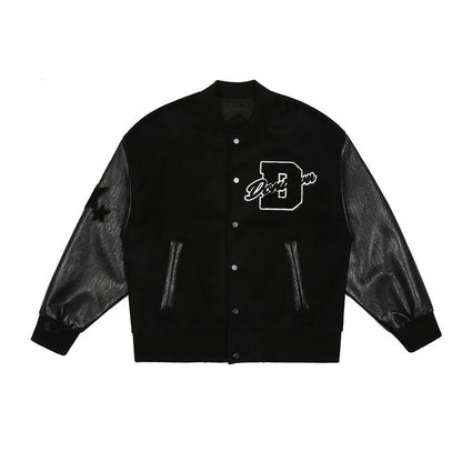 New European And American Retro Embroidered Jacket Coat men's Street Fashion Baseball Uniform Men's Couple Loose Jacket Top