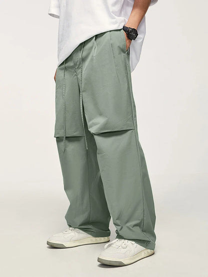 saferido Parachute Waterproof Pants Man Blue Oversize Sweatpants Men's Sports Trousers Male Casual Japanese Streetwear Hip Hop