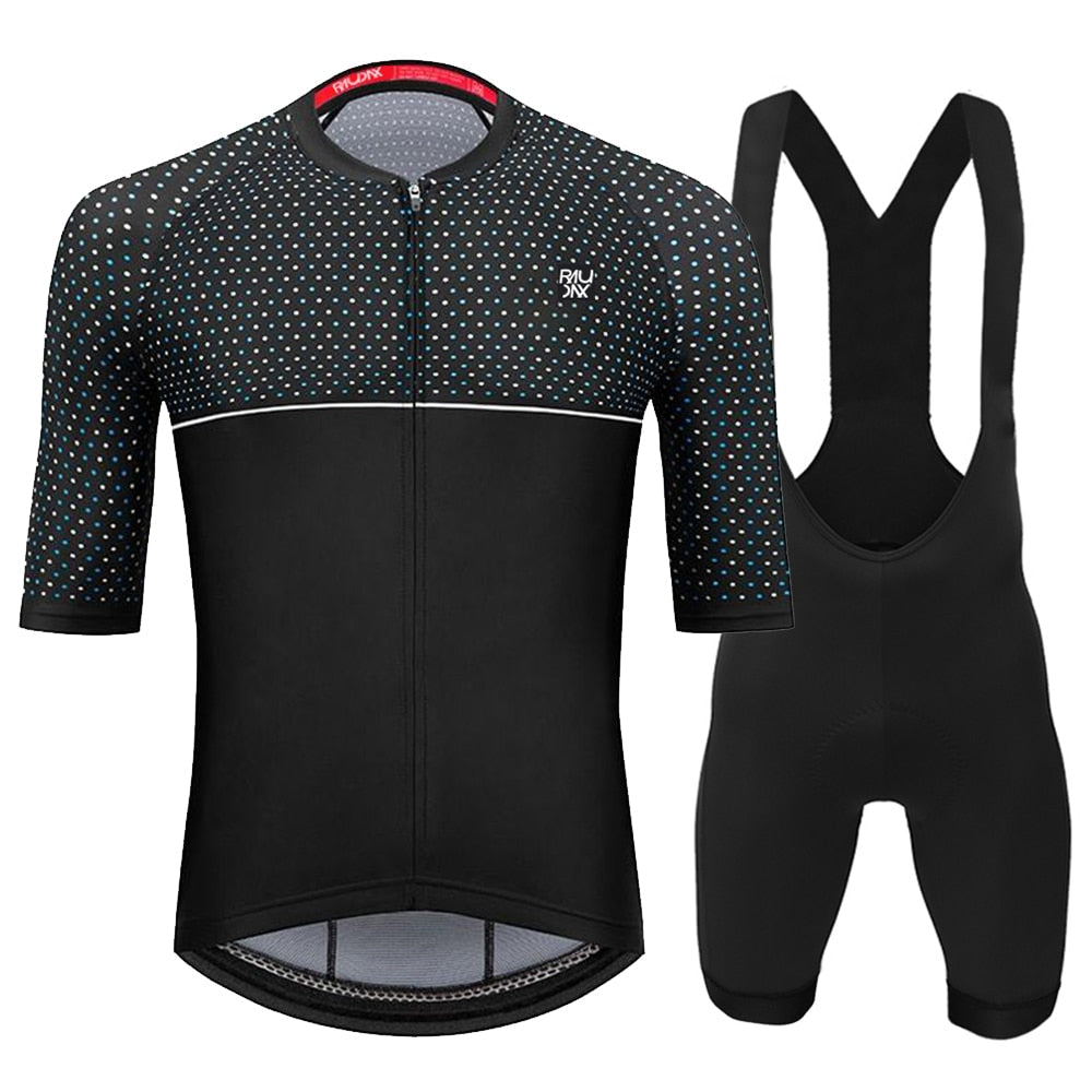Raudax Men Summer Cycling Clothing Sets Breathable Mountain Bike Cycling Clothes Ropa Ciclismo Verano Triathlon Suits