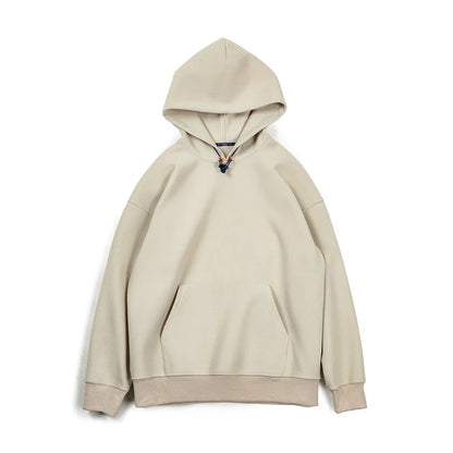 saferido New American Casual Heavy Hoodies Sweatshirt Cleanfit Silhouette Loose Pullover Outdoor Oversize Thermal Tops men's autumn