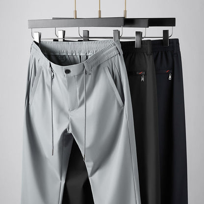 Brand Summer Pants for Men Business Casual Fashion Thin Breathable Men Trousers Mid Straight Solid Color Men Pants