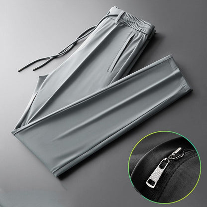 Brand Summer Pants for Men Business Casual Fashion Thin Breathable Men Trousers Mid Straight Solid Color Men Pants