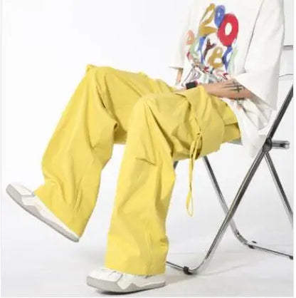 saferido Men's American Streetwear Cargo Casual Pants Fashion Trend Solid Color Sweatpants Pocket Decoration Trousers  S-3XL