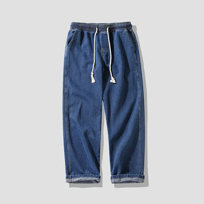 saferido Men'S Loose Jeans Korean Classic Straight Wide Legged Pants Fashion Jeans Street Hip Hop Pants Casual Work Pants