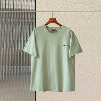 New Summer Essentials T-Shirt Reflective letters 100% Cotton Oversize T-Shirt Men and Women High Street Hip-Hop Sports Tees