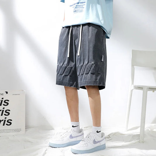 saferido Korean Clothes for Teenagers High Quality Brand Casual Vintgae Baggy Shorts Summer New Trendyol Oversize Men Shorts