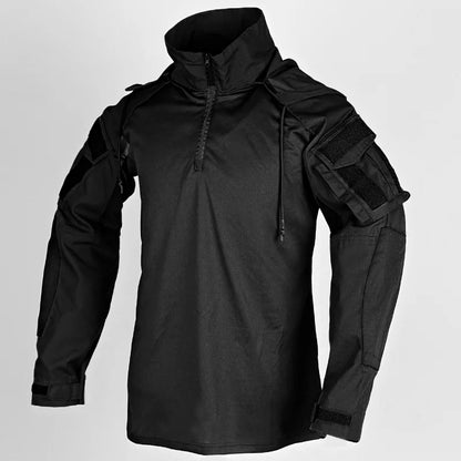 CP Combat Shirt Hoodies Multicam Tops Men Airsoft Tactical Shirts Long Sleeve Paintball Camping Hunting Clothing