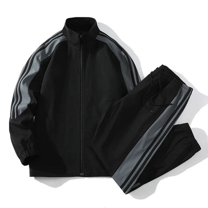 Sports suit men's spring and autumn new style casual teenager overalls suit men's plus  size handsome suit