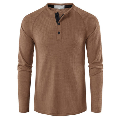 Long Sleeve T Shirt for Men Solid Spring Summer Casual Mens T-shirt Breathable Male Tops Fashion Clothes Men's T-shirts