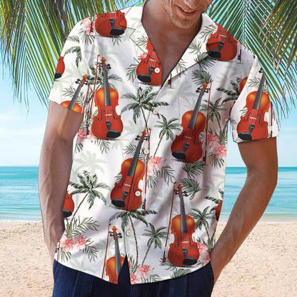 Hawaiian Shirts Red Tropical Shirts Floral Men  Tops Summer Casual Short Sleeve Button Shirt Chemise Loose Vacation Beach