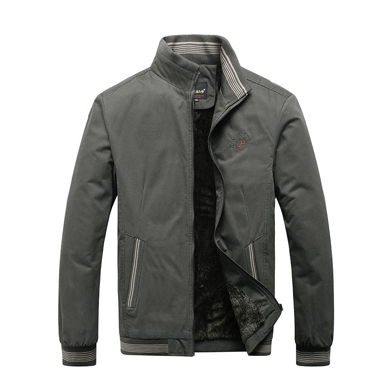 Men Winter Jacket Cotton Tactical Fleece Warm Bomber Jacket Male Green Vintage Military Coat Autumn High Quality Casual