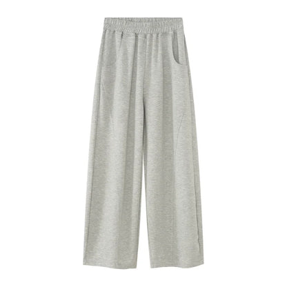 saferido Baggy Sweatpants Men Wide Leg Casual Pants Men Oversize Gray Khaki Trousers Male Loose Korean Streetwear Old Money