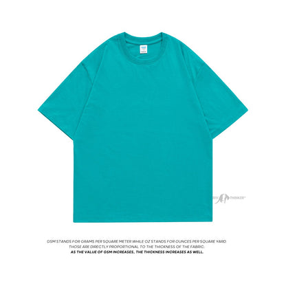100% Cotton Men's T shirts  Summer Solid Color Casual Short Sleeve Tees For Man Basic T-shirt Couple Male Tees Tops