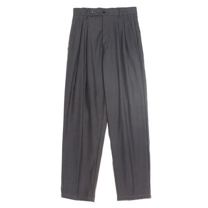 Prowow  Spring Men Pants Solid Straight Loose Trousers Male All-match Simple Nine Points Trousers Korean Style Suit Pants