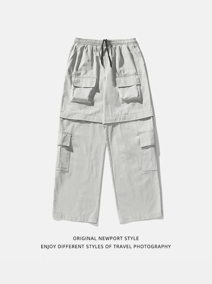 saferido 2024 New Cargo Pants Men Oversize Outdoor Casual Trousers Multi Pocket Pure Cotton Jogging Pants Mans Streetwear Hip Hop