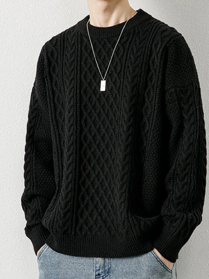 saferido Men's Knitted Vintage Sweater Argyle Black Pullovers Sweaters and Jumpers Green Autumn Winter Retro Streetwear Harajuku