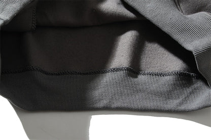 High Street Letter Foam Skull Vintage Fleece Hooded Hoodies Men and Women Pullover Casual Loose Autumn Winter Sweatshirts