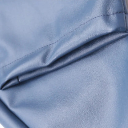 saferido Thin Leather Pants Men's Moto Pants Spring Summer Fashion Color Elastic Slim Fit PU Trousers Windproof Waterproof Man Bottoms