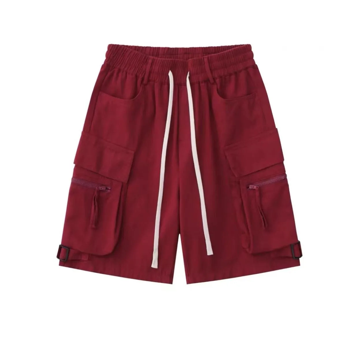 saferido Summer American High Street Pure Cotton Work Clothes Multi Pocket Shorts For Men And Women Street Retro Hip Hop Capris Fashion