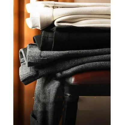 High Quality Autumn Winter New Men's Suit Pants Fashion Business Casual Woolen Suit Pants Male Straight Formal Trousers