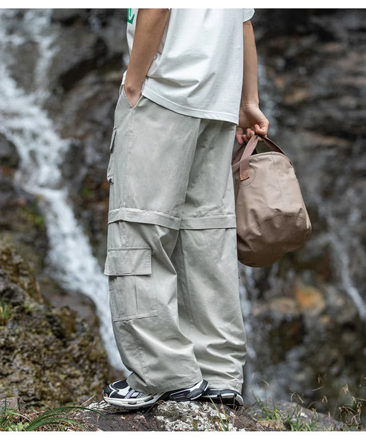 saferido 2024 New Cargo Pants Men Oversize Outdoor Casual Trousers Multi Pocket Pure Cotton Jogging Pants Mans Streetwear Hip Hop