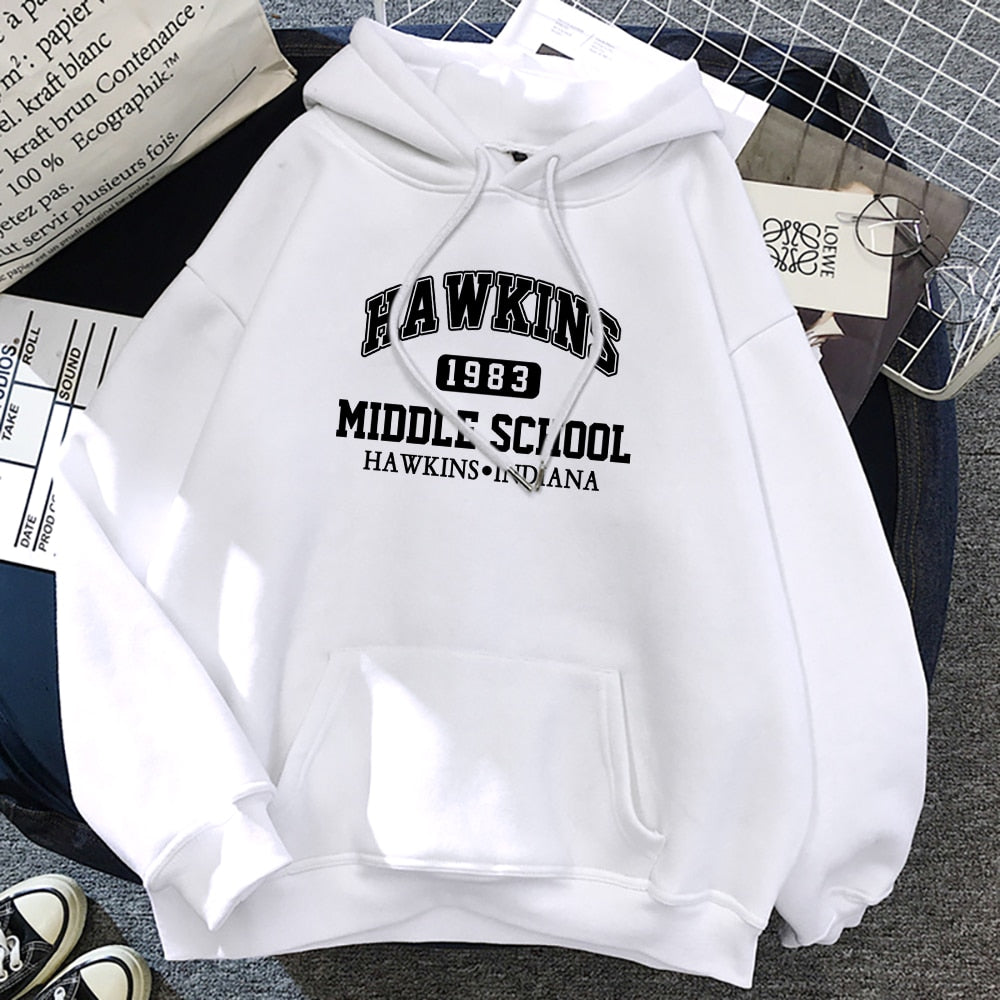 Men's And Women Long Sleeves Stranger Things 1983 Print Hoodie Men Harajuku Warm Hoody Fashion Casual Sweatshirt