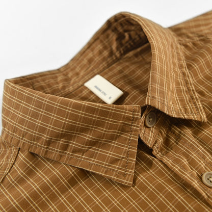 Plaid Shirts for Men Long Sleeve Casual Shirt Pure Cotton Dress Shirt 40 Sticks