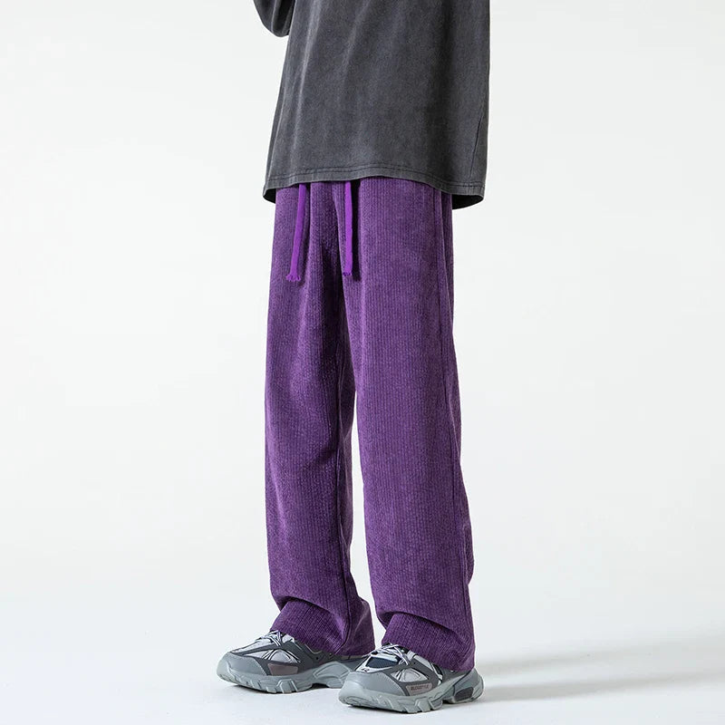 Men's Casual Wied Leg Pants Oversized Streetwear Pants Men Clothing Korean Fashion Mens Pants Joggers 5XL New Arrivals