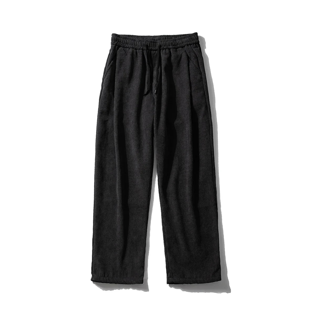 saferido Men's Corduroy Pants Trendy Brand Loose Straight Pants Korean Wide Leg Pants Couple Style Home Casual Pants Beige Black Brown