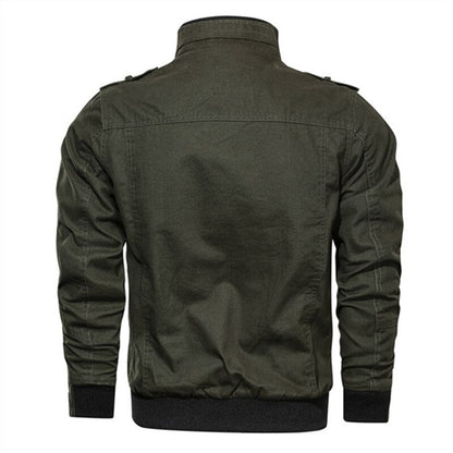 Spring Autumn Jacket Men Cotton Windbreaker Bomber Coat Military Men's Tactics Jackets Man Cargo Casual Jacket Mens Clothes