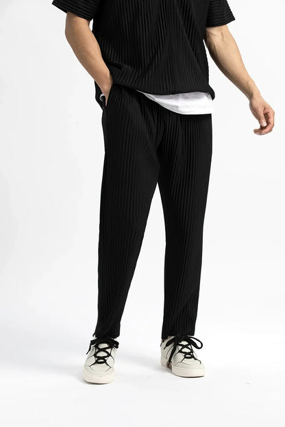 Pleated Pants For Men Casual Pants Men Japanese Streetwear Men Fashion Japanese Style Trousers Baggy Pants Wild Trousers