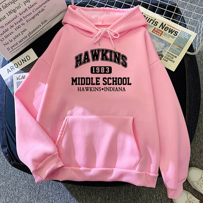 Men's And Women Long Sleeves Stranger Things 1983 Print Hoodie Men Harajuku Warm Hoody Fashion Casual Sweatshirt