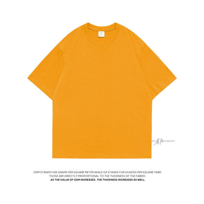 100% Cotton Men's T shirts  Summer Solid Color Casual Short Sleeve Tees For Man Basic T-shirt Couple Male Tees Tops