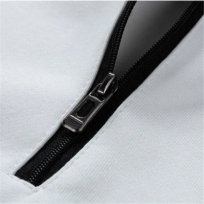 Spring Mens Patchwork Sweatshirt Hoodies Men Fashion Streetwear Harajuku Turn Down Collar Pulllover Male Korean Sweatshirt