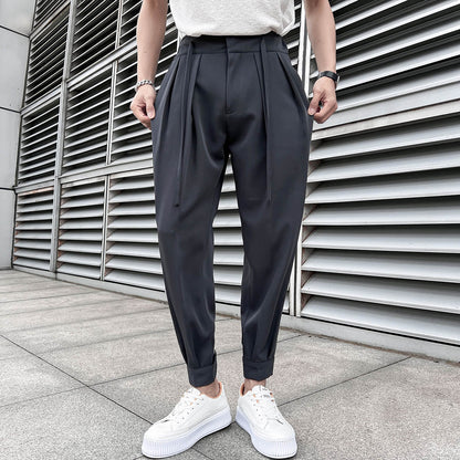 Brand Clothing Men's Spring High Quality Casual Pants/Male Spring Fashion Business casual Trousers Loose Haroun Pants 29-36